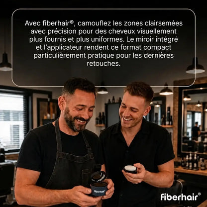 fiberhair, la poudre capillaire qui masque les racines et cheveux fins entre deux colorations, sans transfert ni traces